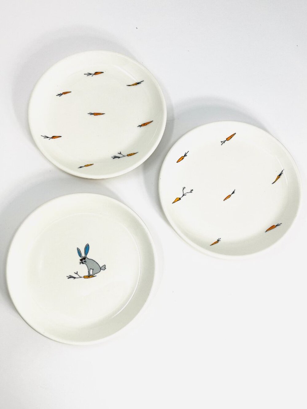 Retired [Lot of 3] Jack's Carrots by Magenta 6" Appetizer Plates Dessert